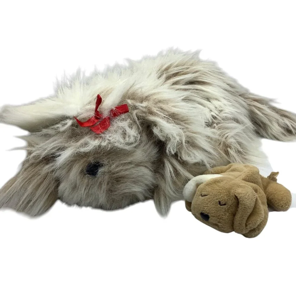 Vtg 1991 Commonwealth Pup'N Barking Puppies Plush Stuffed Animal Dog Toy‎ 1 Baby